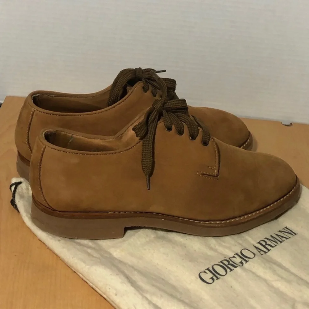 VTG Giorgio Armani Derby's with Dust Bag